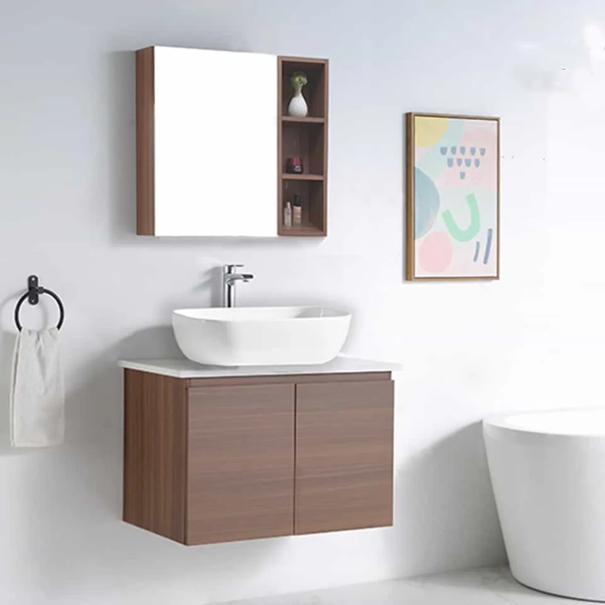 Nexus PVC Cabinet with Countertop 760mm (5 Colours) - view 2